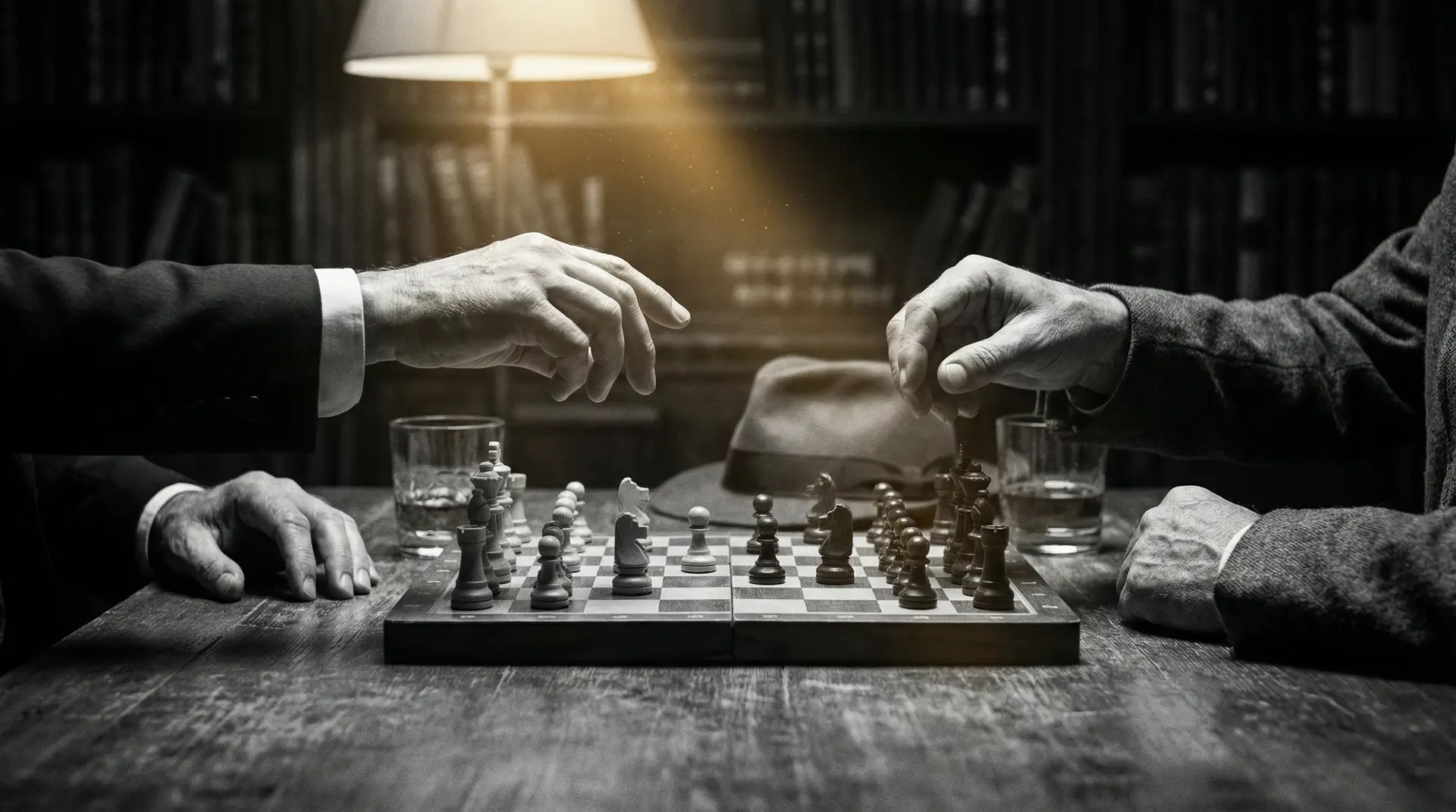 我和黑老大的365天 艺术探索系列 - 非线性叙事，棋盘上的对弈象征命运的交错